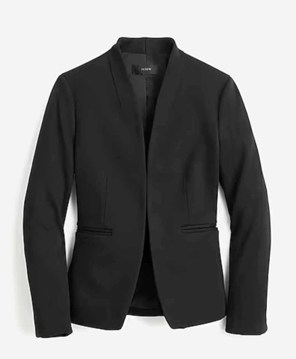 J. Crew Going-out Blazer in Stretch Twill Black Size 2 Work Professional